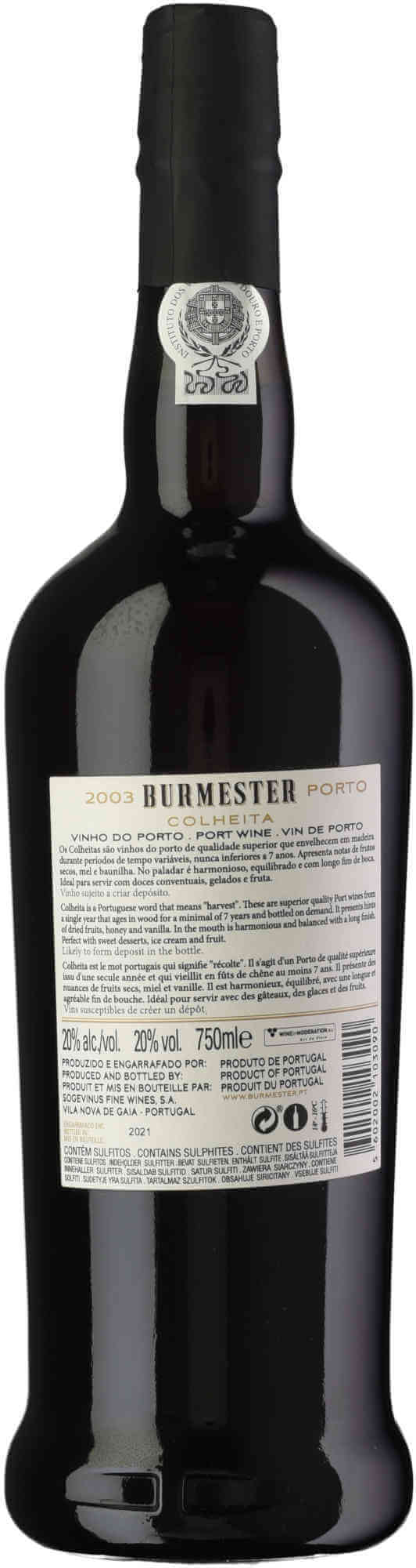 Burmester-Colheita-Port-2003-back