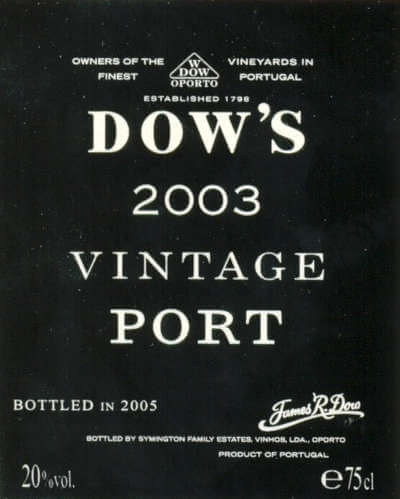 Dows-Vintage-Port-2003-Label