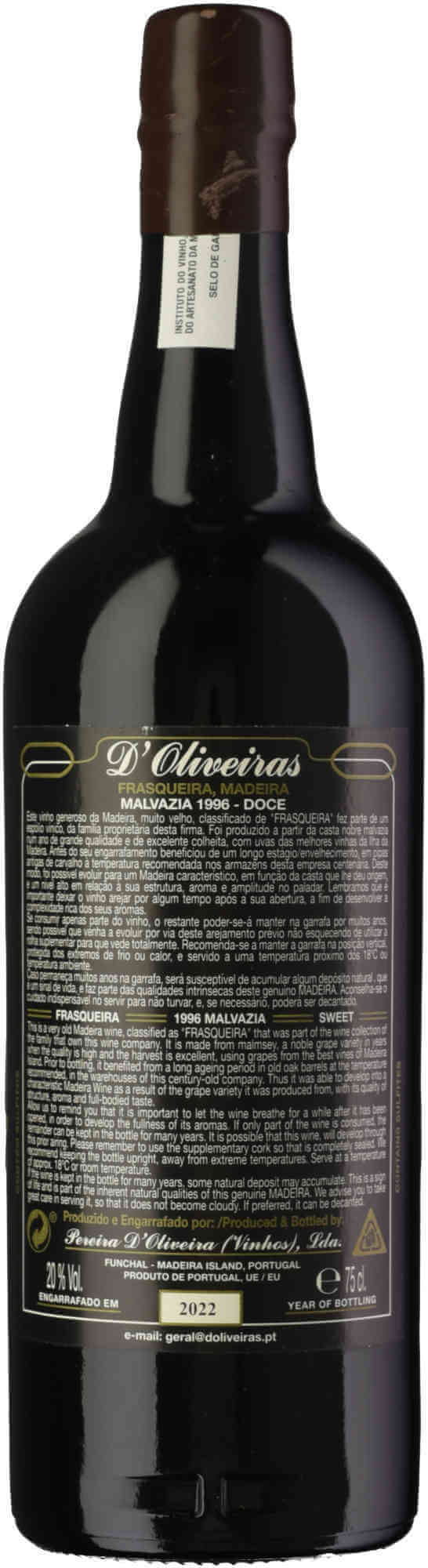 D'Oliveira Malvazia Frasqueira