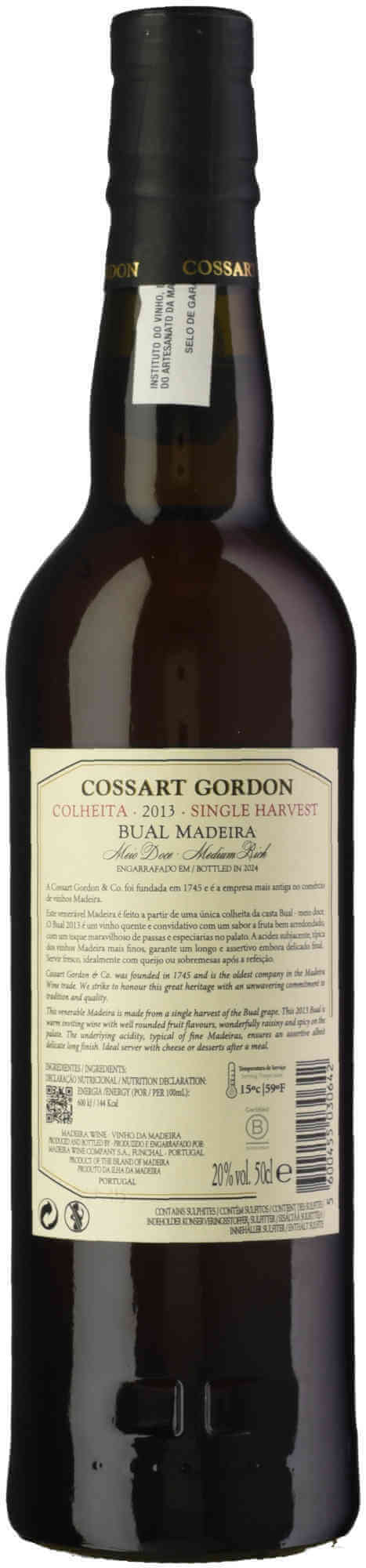 Cossart Gordon Bual Colheita 50cl