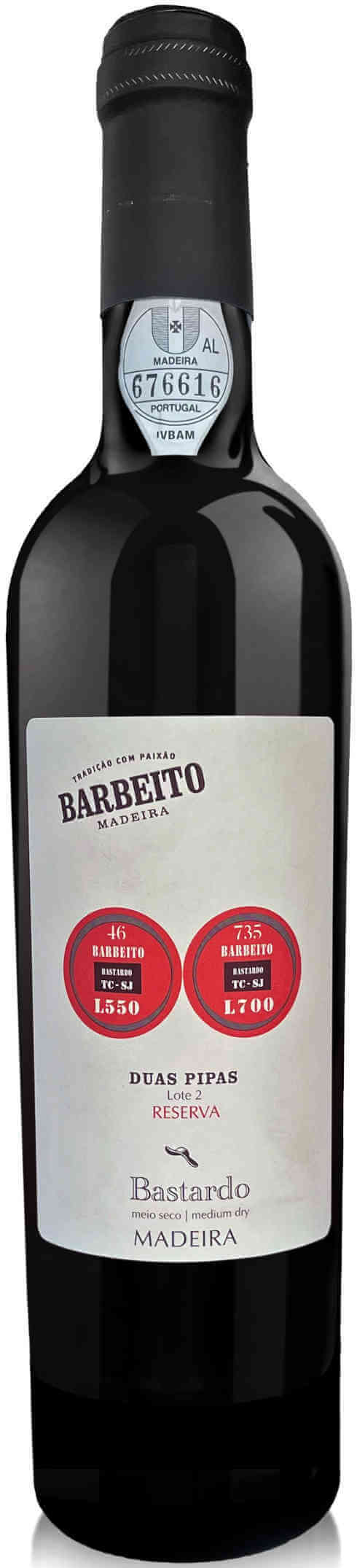 Barbeito Duas Pipas Bastardo Reserva Lote 2 150cl