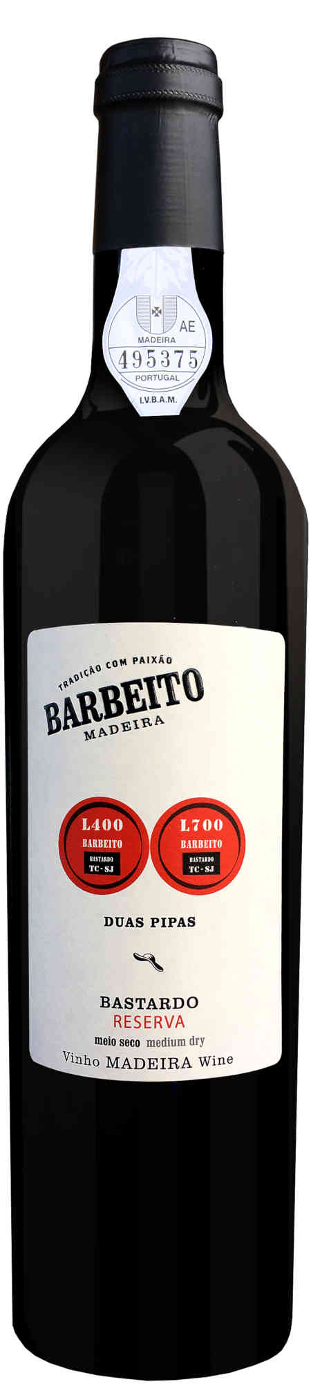 Barbeito Duas Pipas Bastardo Reserva Lote 2 50cl