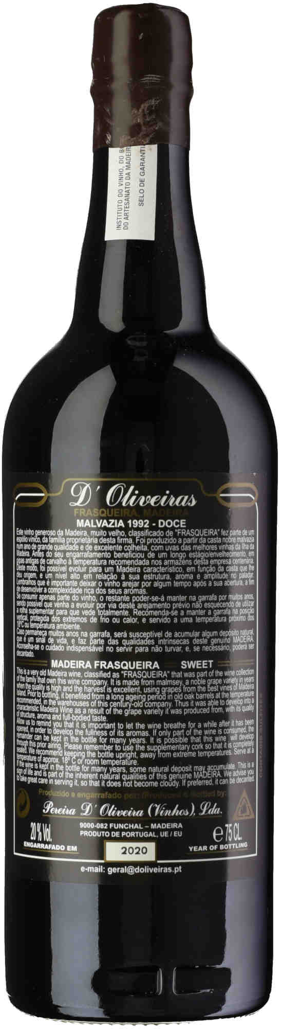 D'Oliveira Malvazia Frasqueira