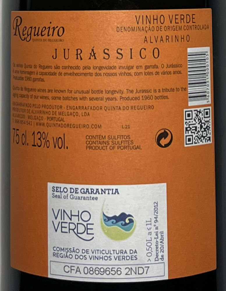 Regueiro Jurassico Vinho Verde