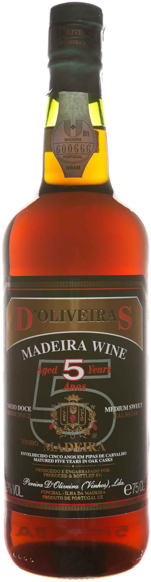 D'Oliveira 5 Years Old Medium Sweet