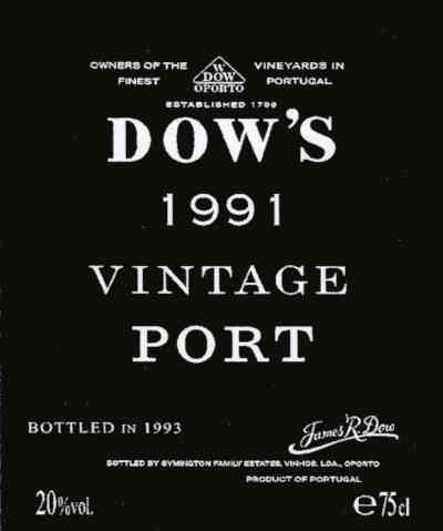 Dows-Vintage-Port-1991-Label