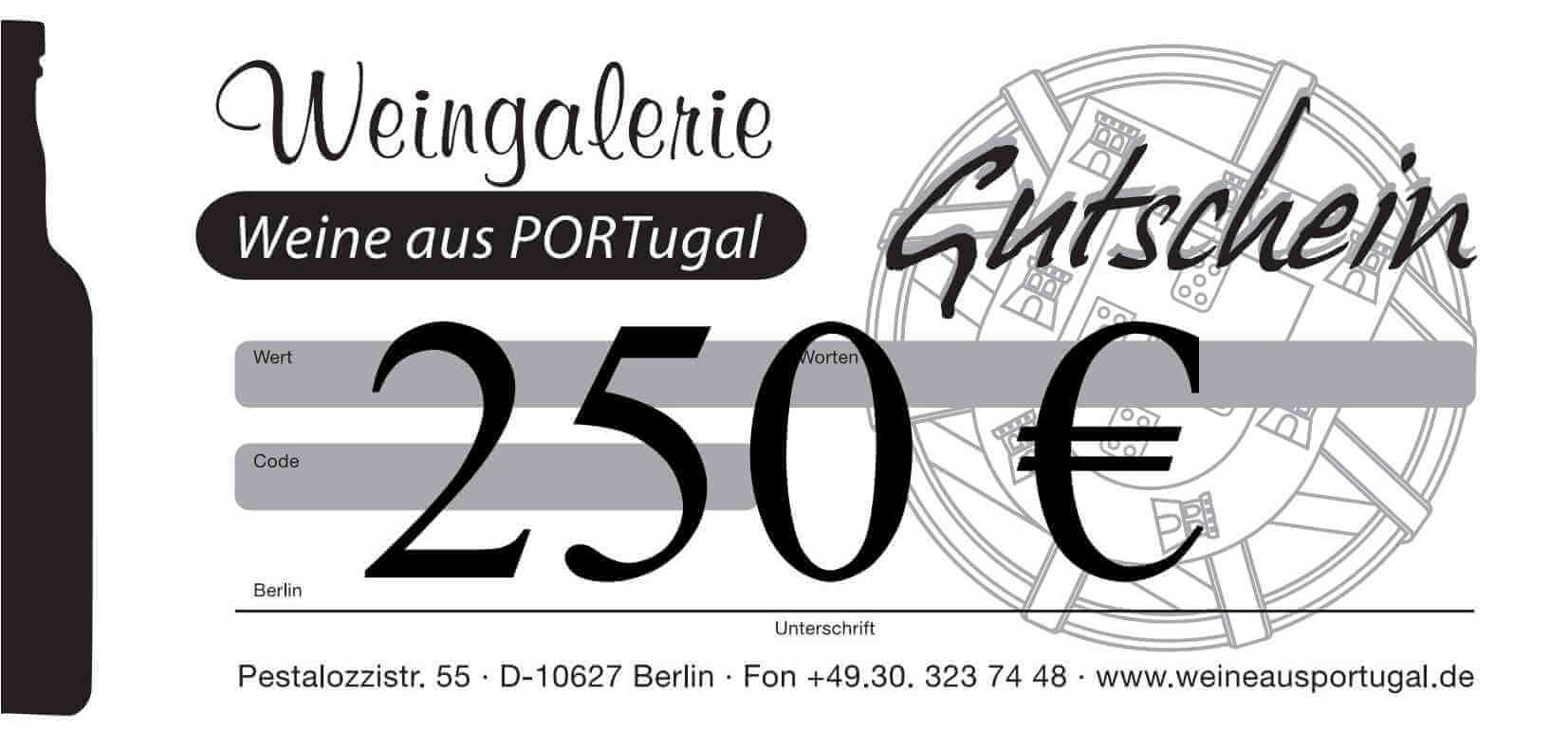 Gutschein 250 € - digital