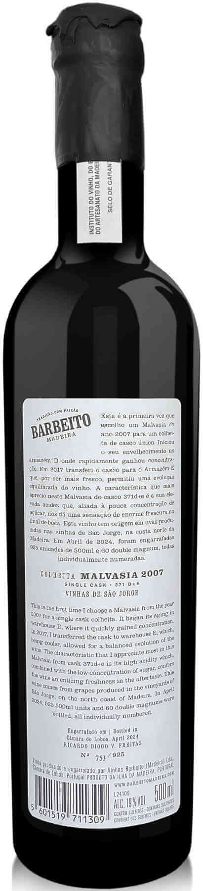 Barbeito-Malvasia-Colheita-2007-Backlabel