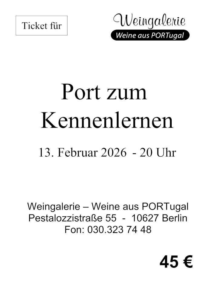 Ticket für "Port zum Kennenlernen" am 13. Februar 2026