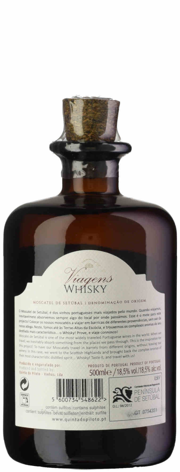 Piloto Moscatel de Setúbal Viagens WHISKY 50cl